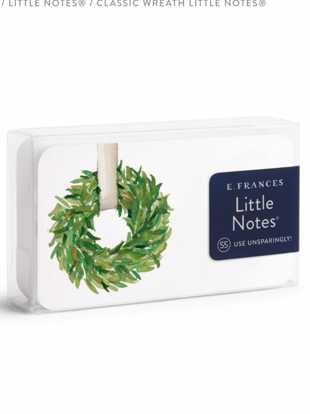NWT, E. FRANCES, LITTLE NOTES IN DARLING, HOLIDAY WREATH DESIGN